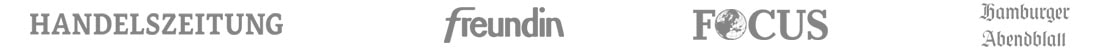 Handelszeitung - Freundin - Focus - Hamburger Abendblatt